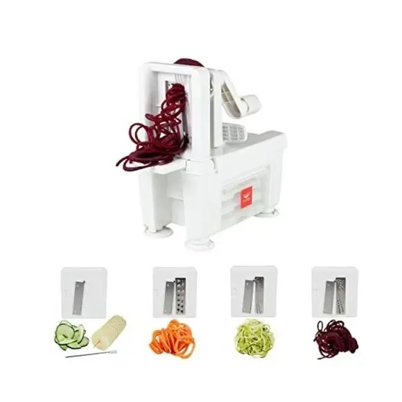 Paderno World Cuisine veggie spiralizer tool and cookbook - Picture 15 of 15